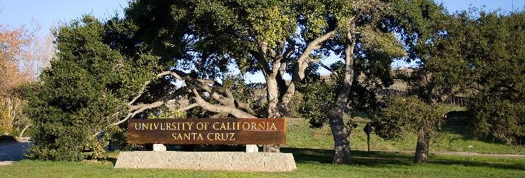 Main entrance UCSC sign
